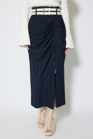 ダブルウエストデザインロングスカート