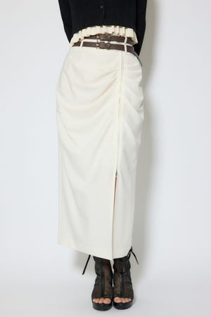 ダブルウエストデザインロングスカート