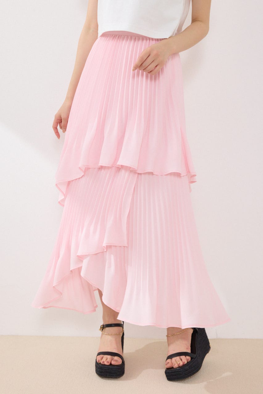 イレヘムプリーツロングスカート PNK S