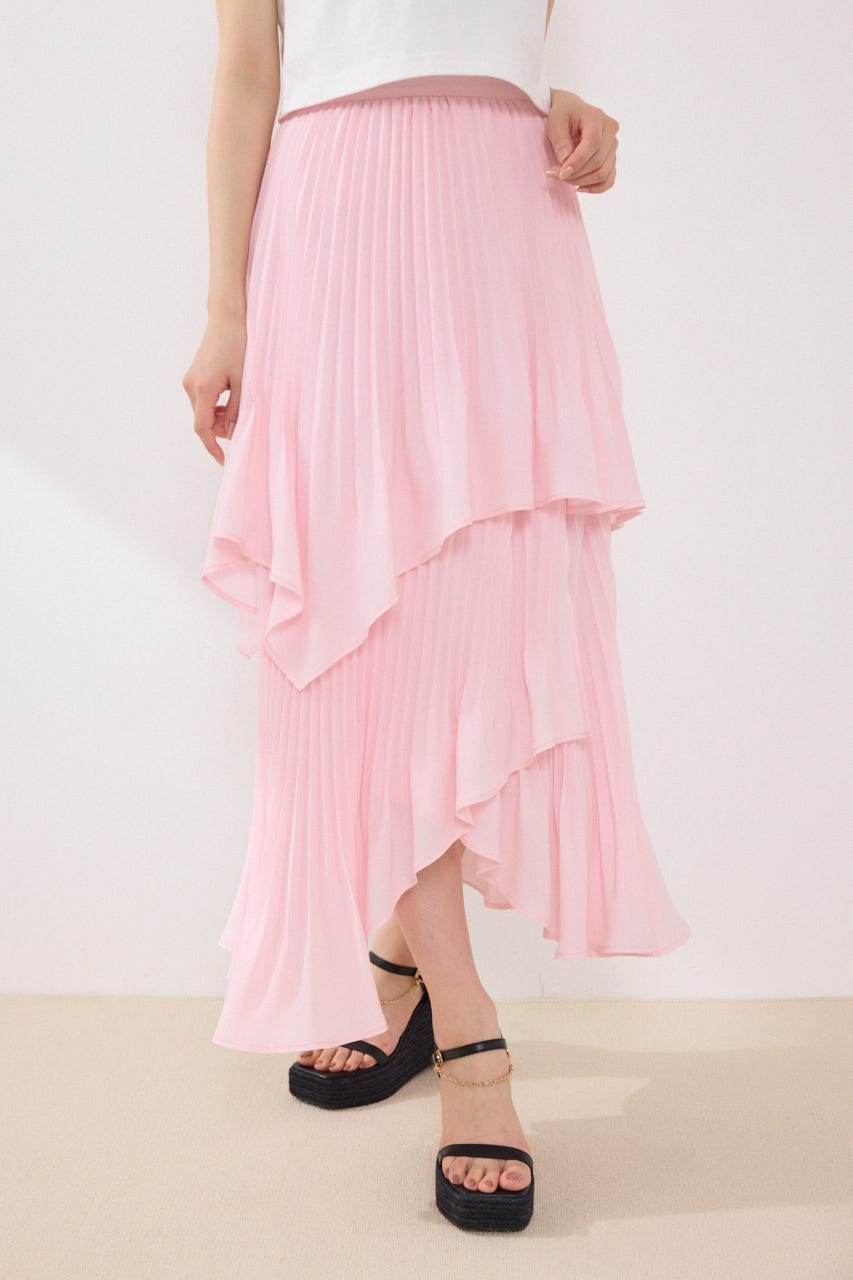 イレヘムプリーツロングスカート PNK S