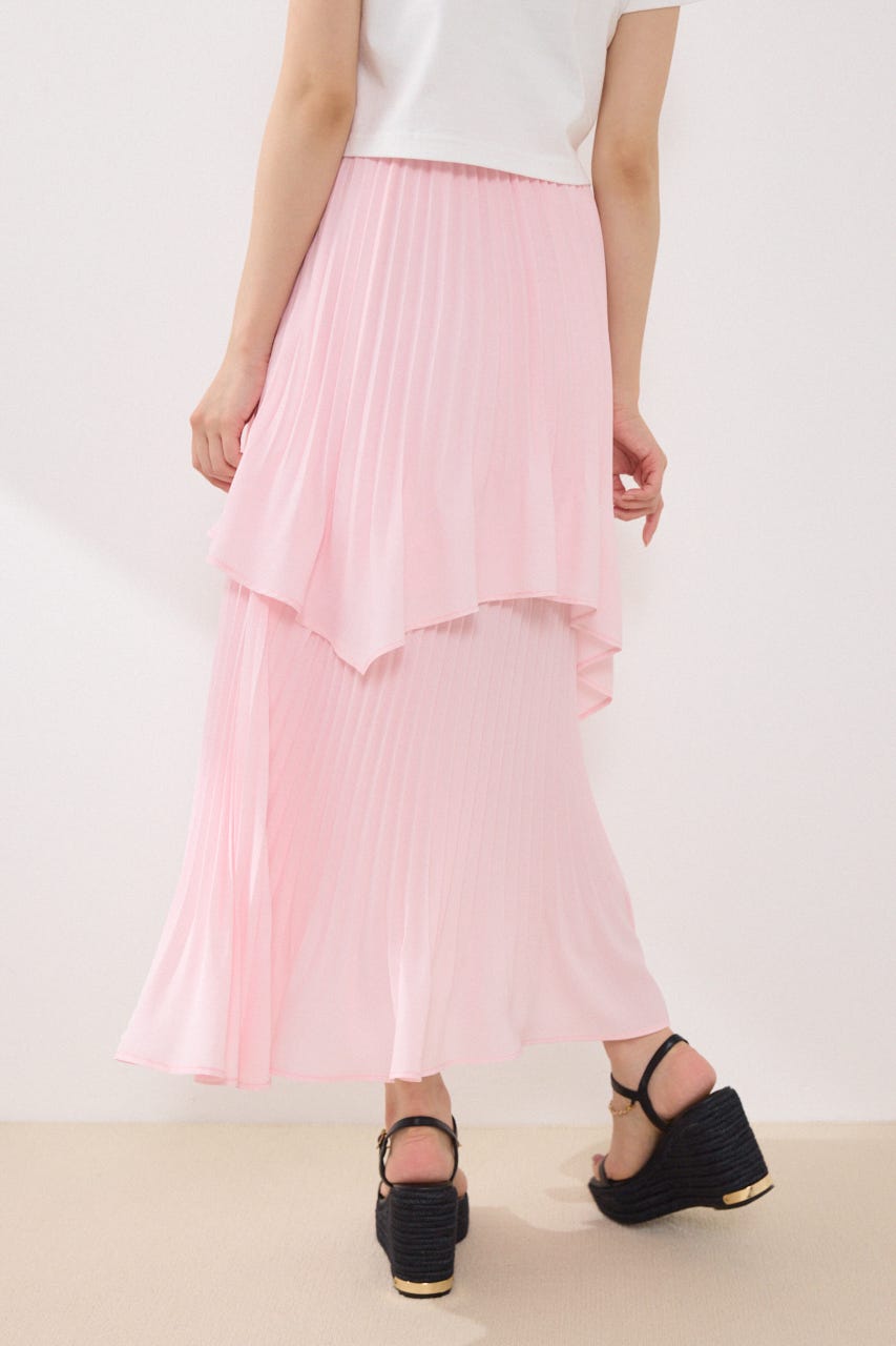 イレヘムプリーツロングスカート PNK S