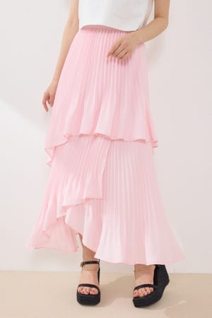 イレヘムプリーツロングスカート