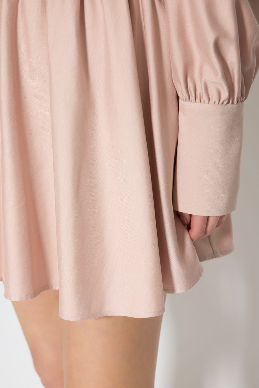 テーラードデザインミニワンピース L/PNK M