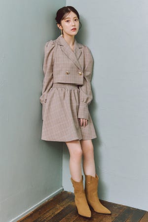 テーラードデザインミニワンピース