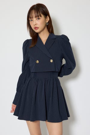 テーラードデザインミニワンピース