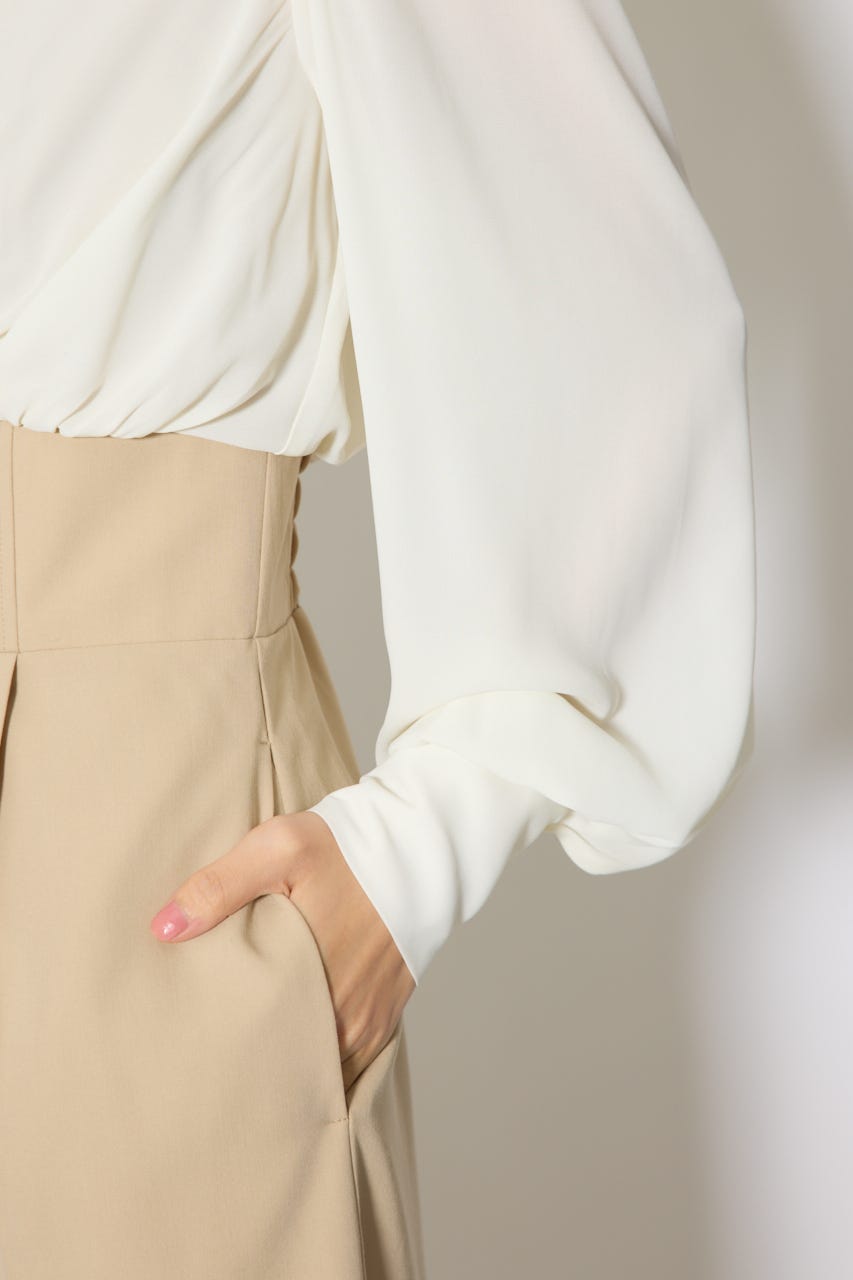 カシュクールデザインロンパース BEG S