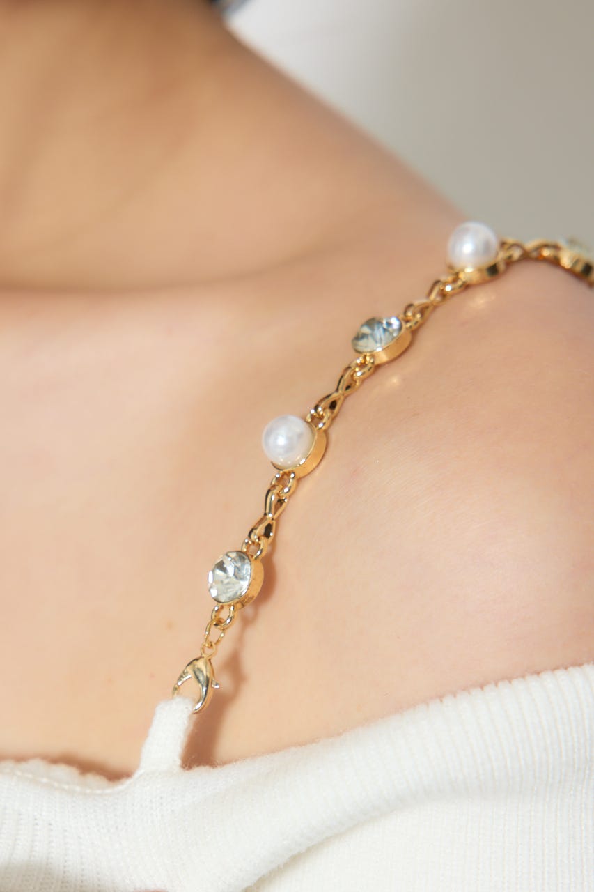 リボンデザインドットニットワンピース WHT FREE