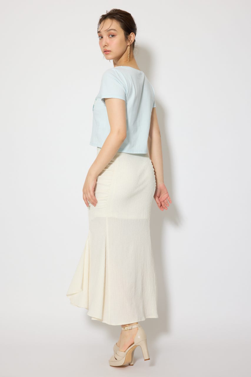 モチーフフォトショートTシャツ BLU FREE