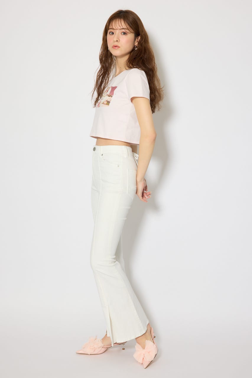 モチーフフォトショートTシャツ PNK FREE