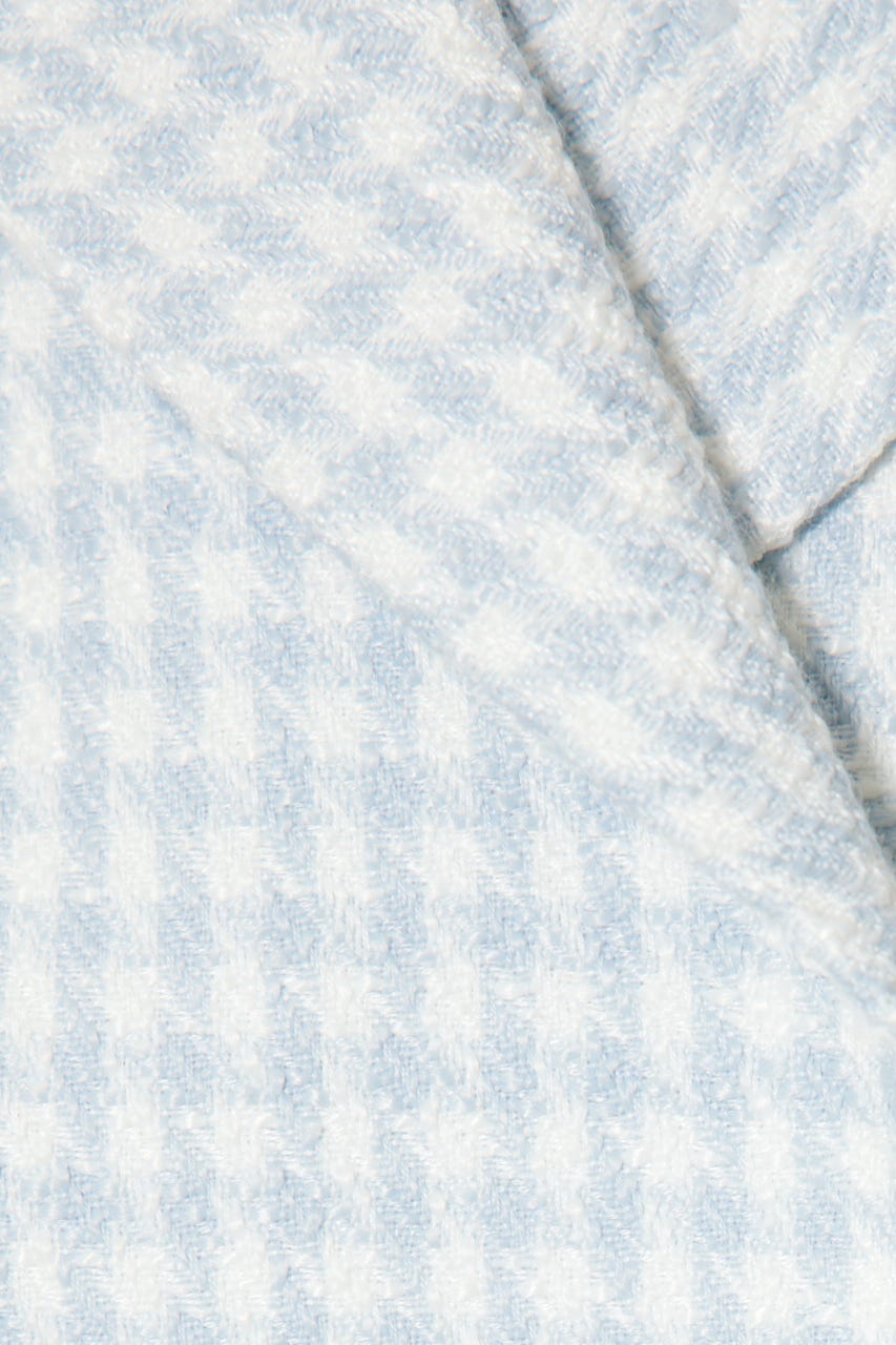 ツイードショートジャケット L/BLU S