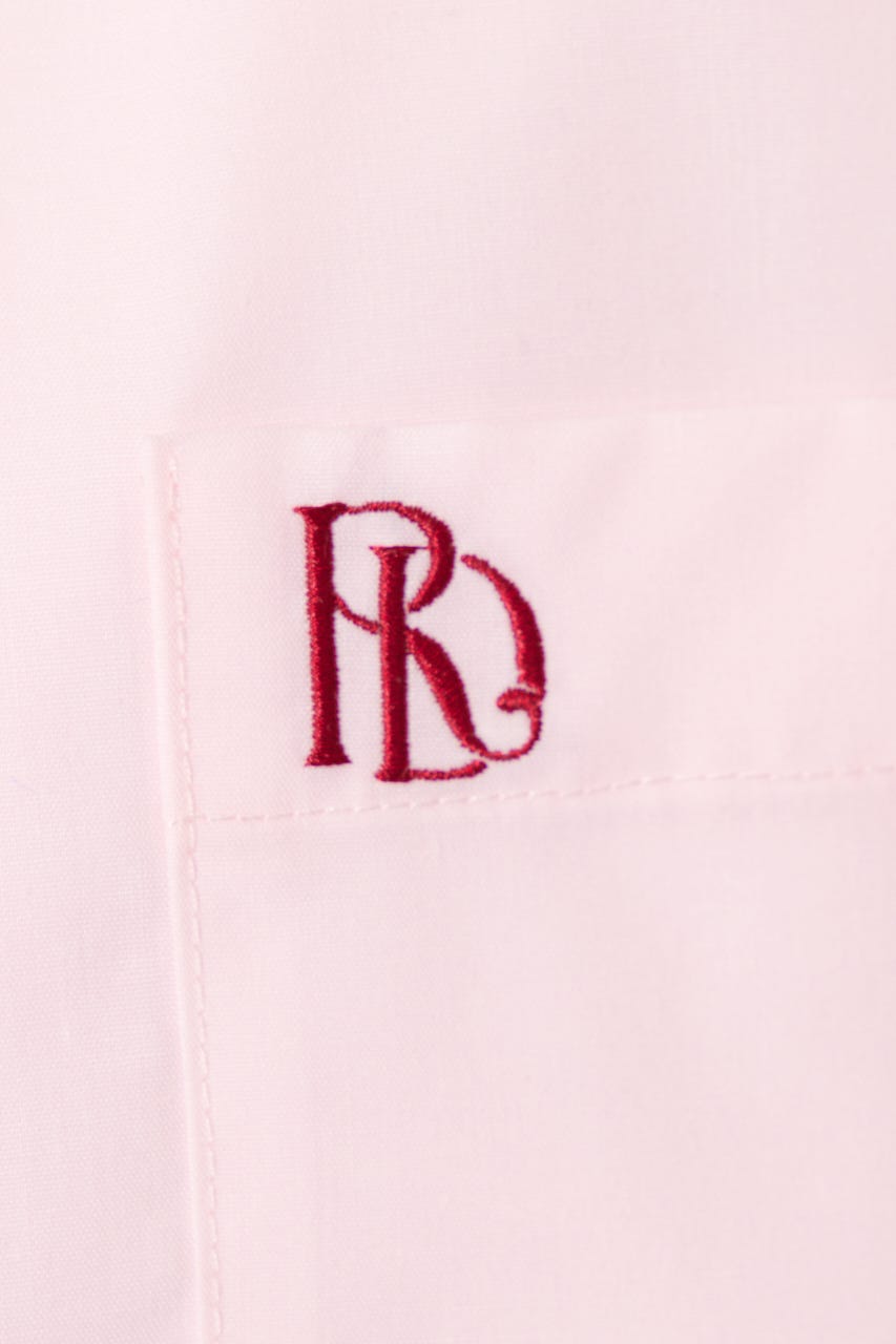 バックリボンレイヤードシャツ PNK M