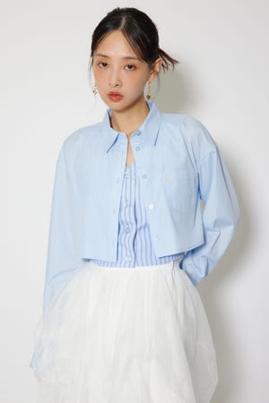 バックリボンレイヤードシャツ