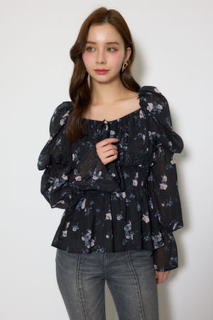 ボリュームスリーブブラウス