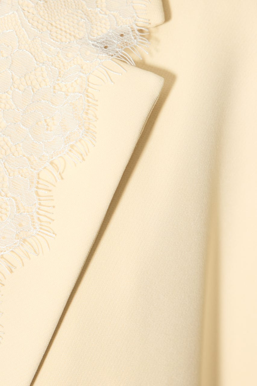 レースディティール2WAYテーラードジャケット L/YEL M