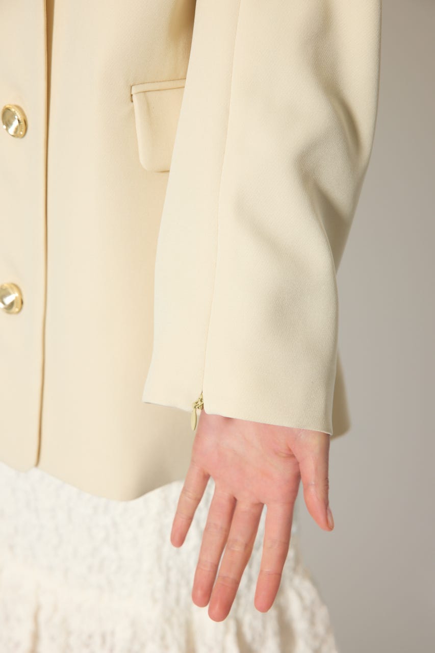 レースディティール2WAYテーラードジャケット L/YEL M