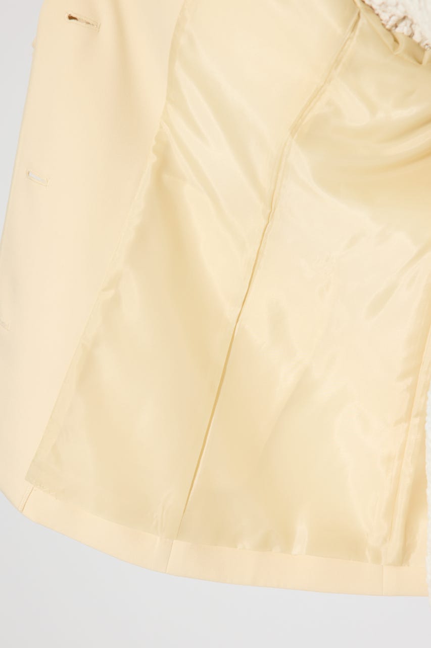 レースディティール2WAYテーラードジャケット L/YEL M