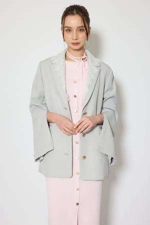 レースディティール2WAYテーラードジャケット