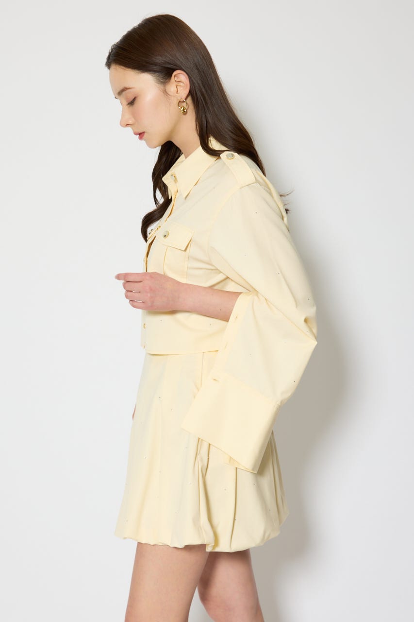 ワークディティールクロップドシャツ YEL FREE