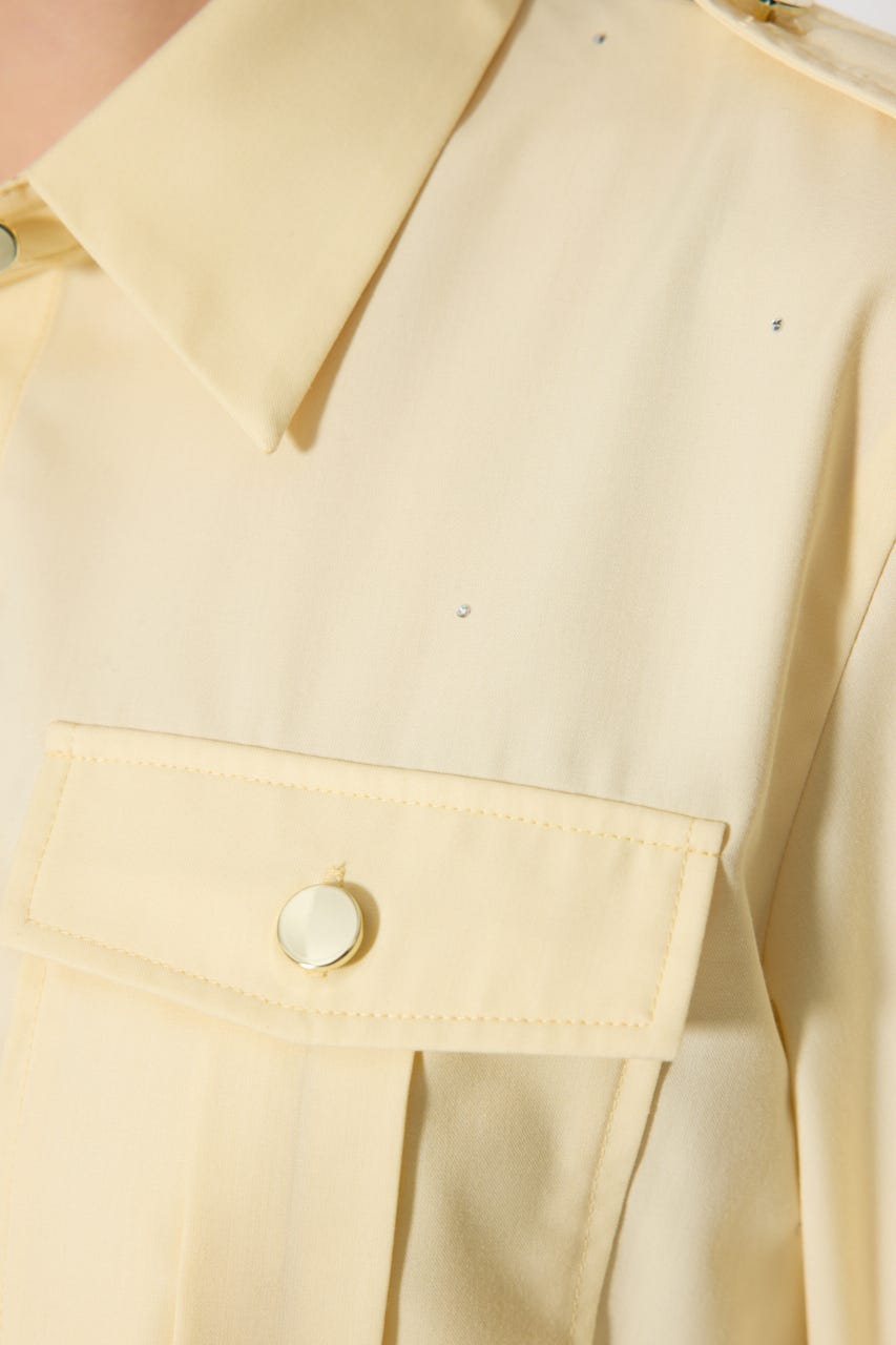 ワークディティールクロップドシャツ YEL FREE