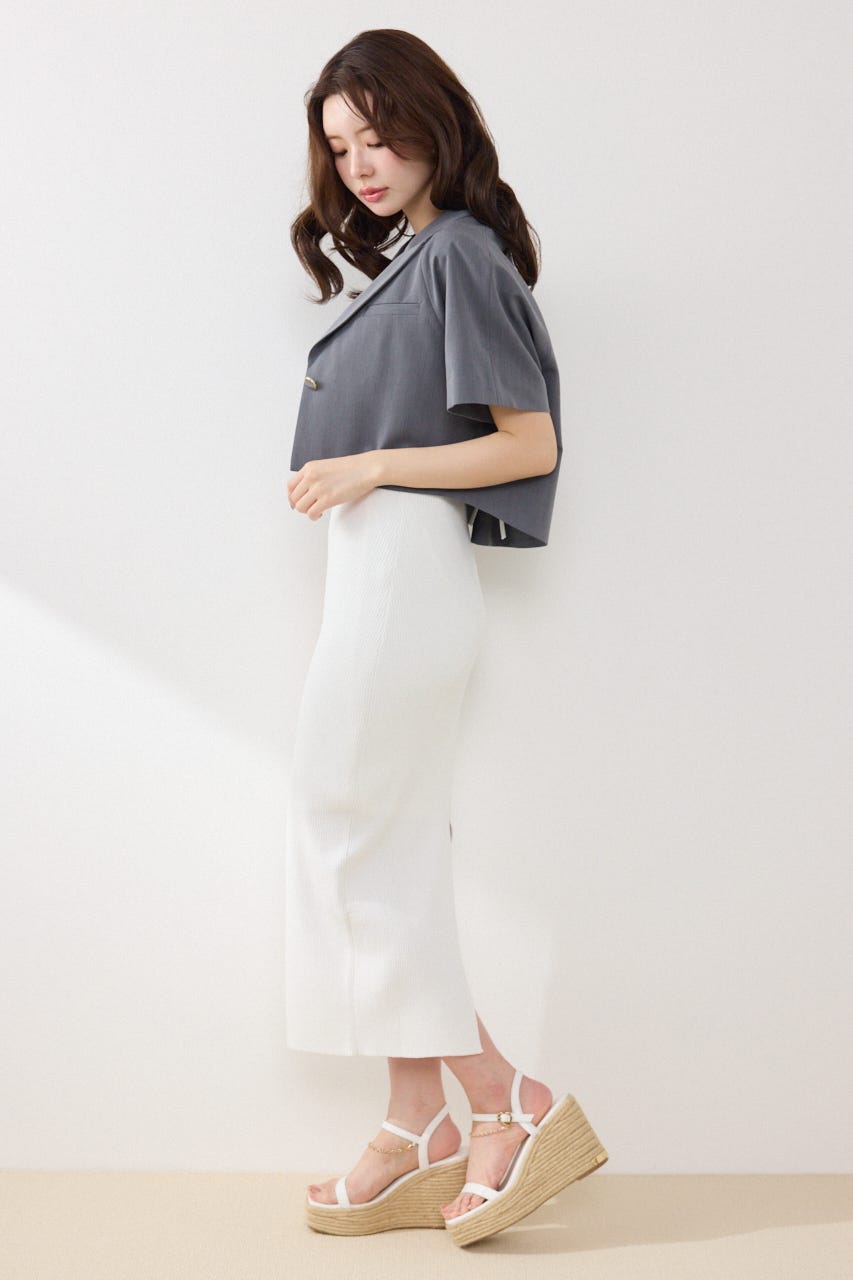 ラグランショートジャケット GRY FREE