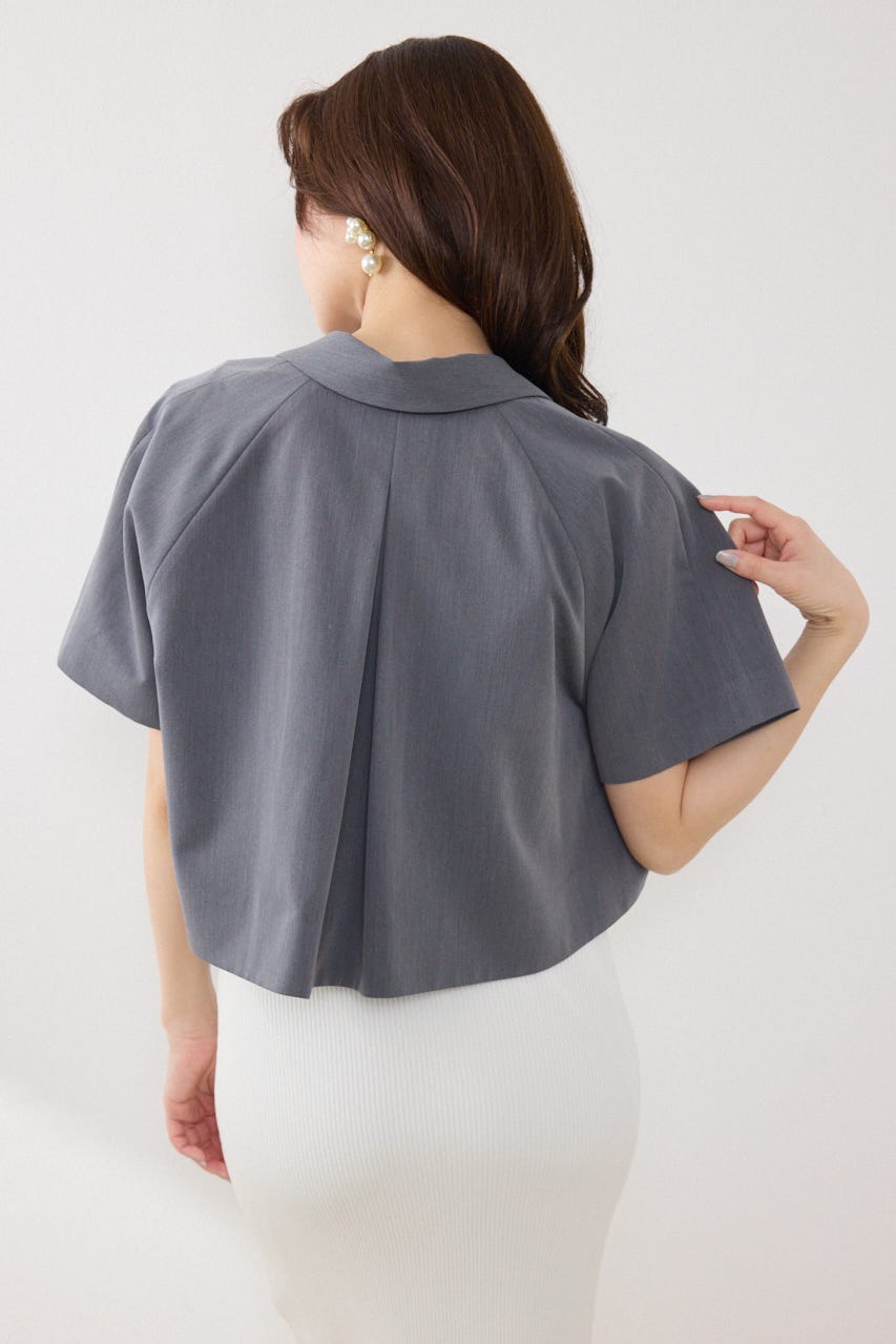 ラグランショートジャケット GRY FREE