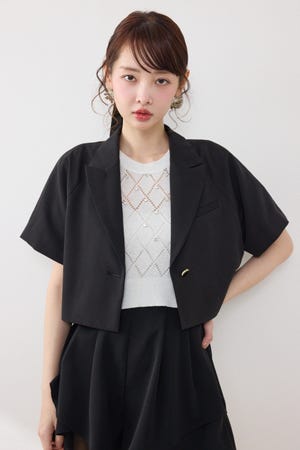 ラグランショートジャケット