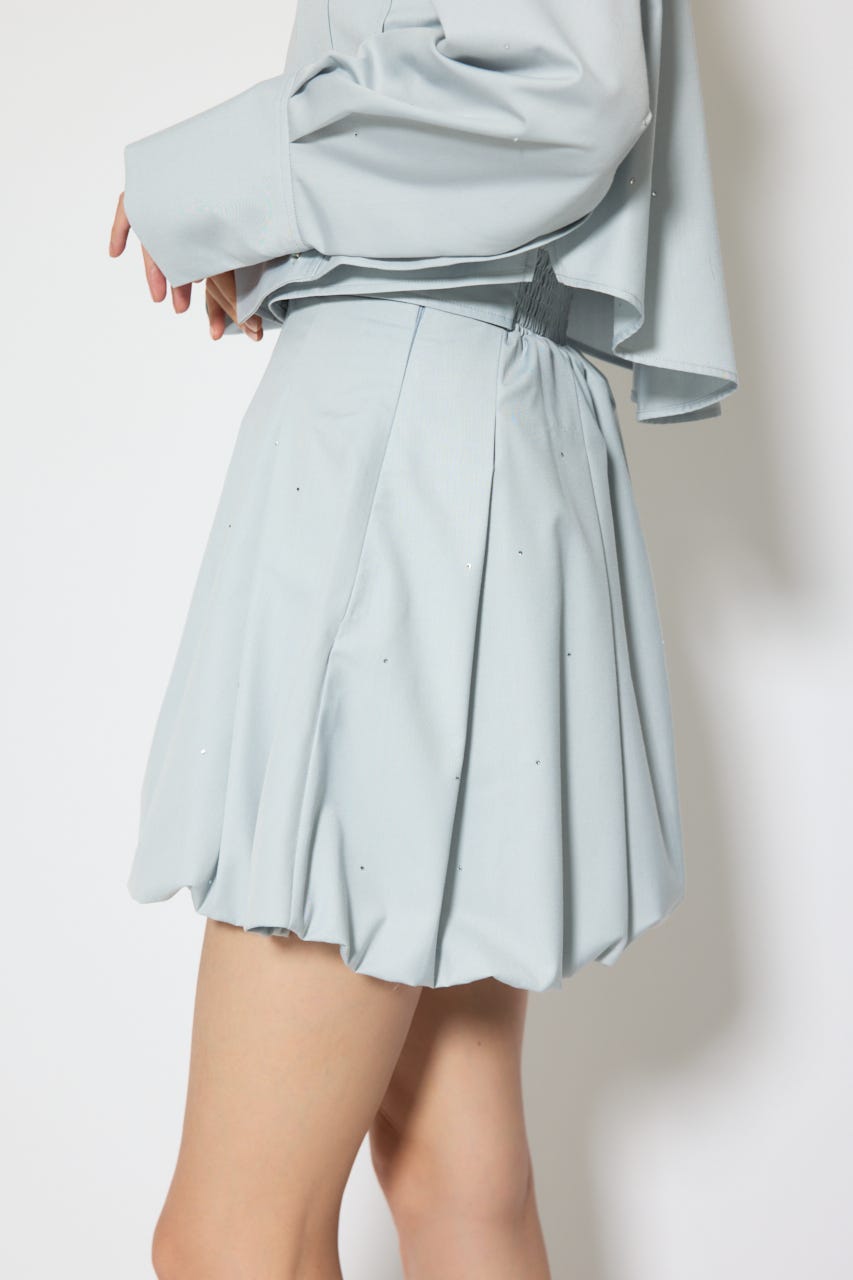 デコラティブバルーンミニスカート L/BLU S
