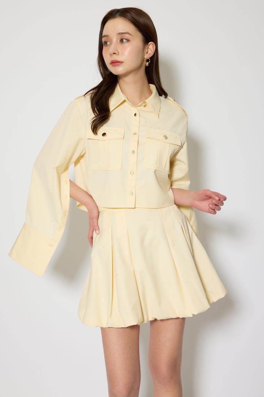 デコラティブバルーンミニスカート L/YEL M