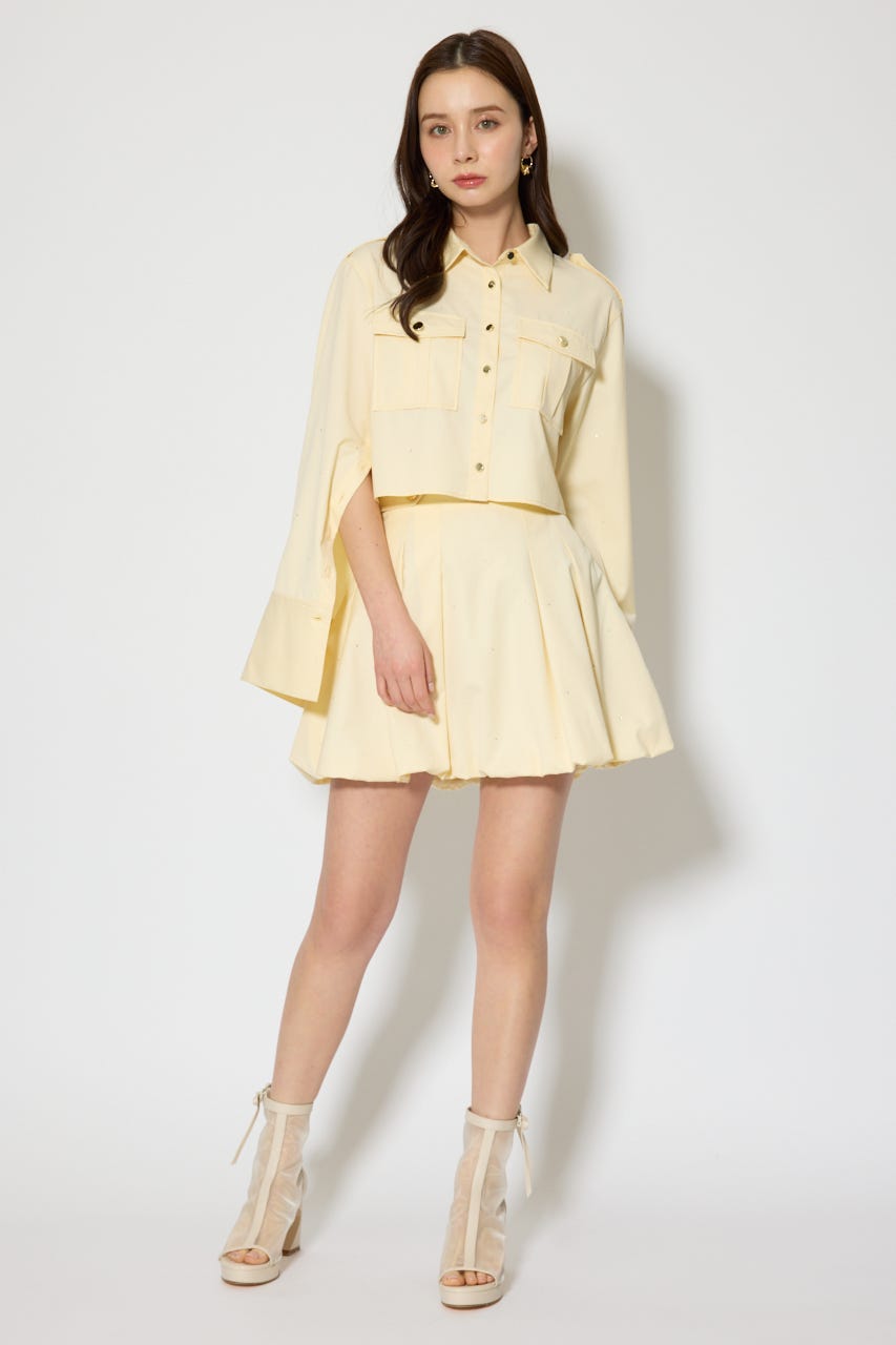 デコラティブバルーンミニスカート L/YEL M