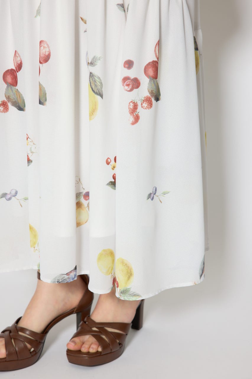 リボンディティールティアードキャミワンピース WHT S