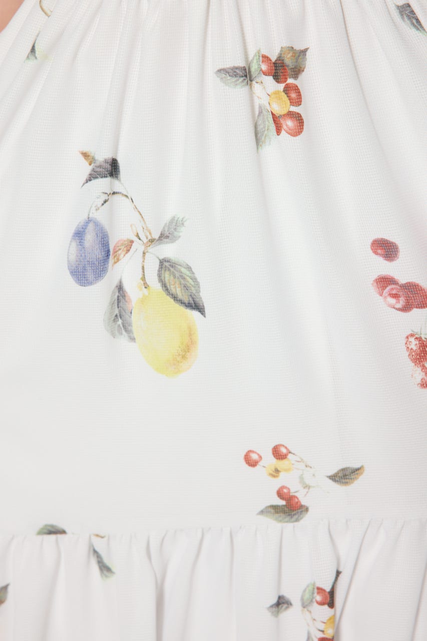 リボンディティールティアードキャミワンピース WHT S