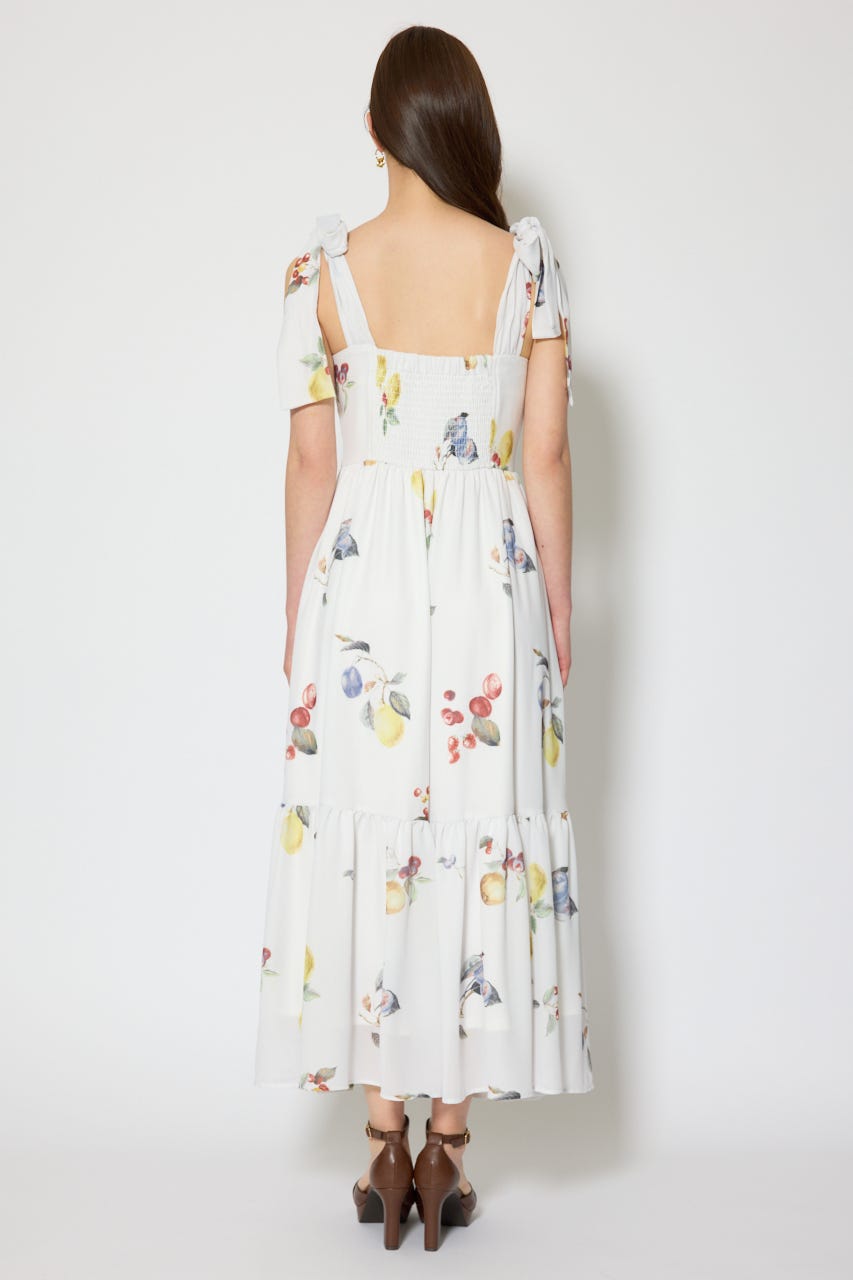 リボンディティールティアードキャミワンピース WHT S