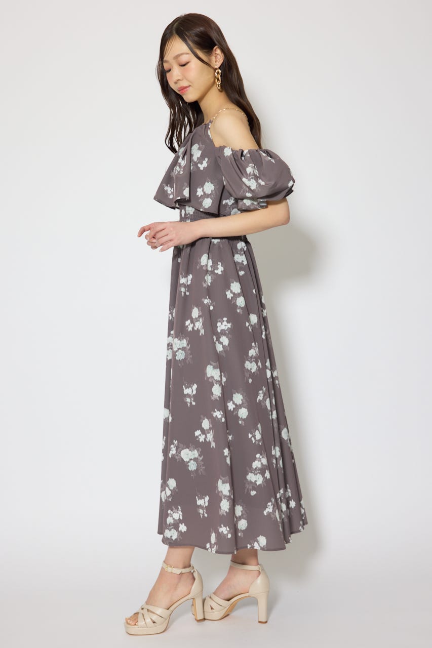 ウエストシャーリング2WAYフレアワンピース BRN S