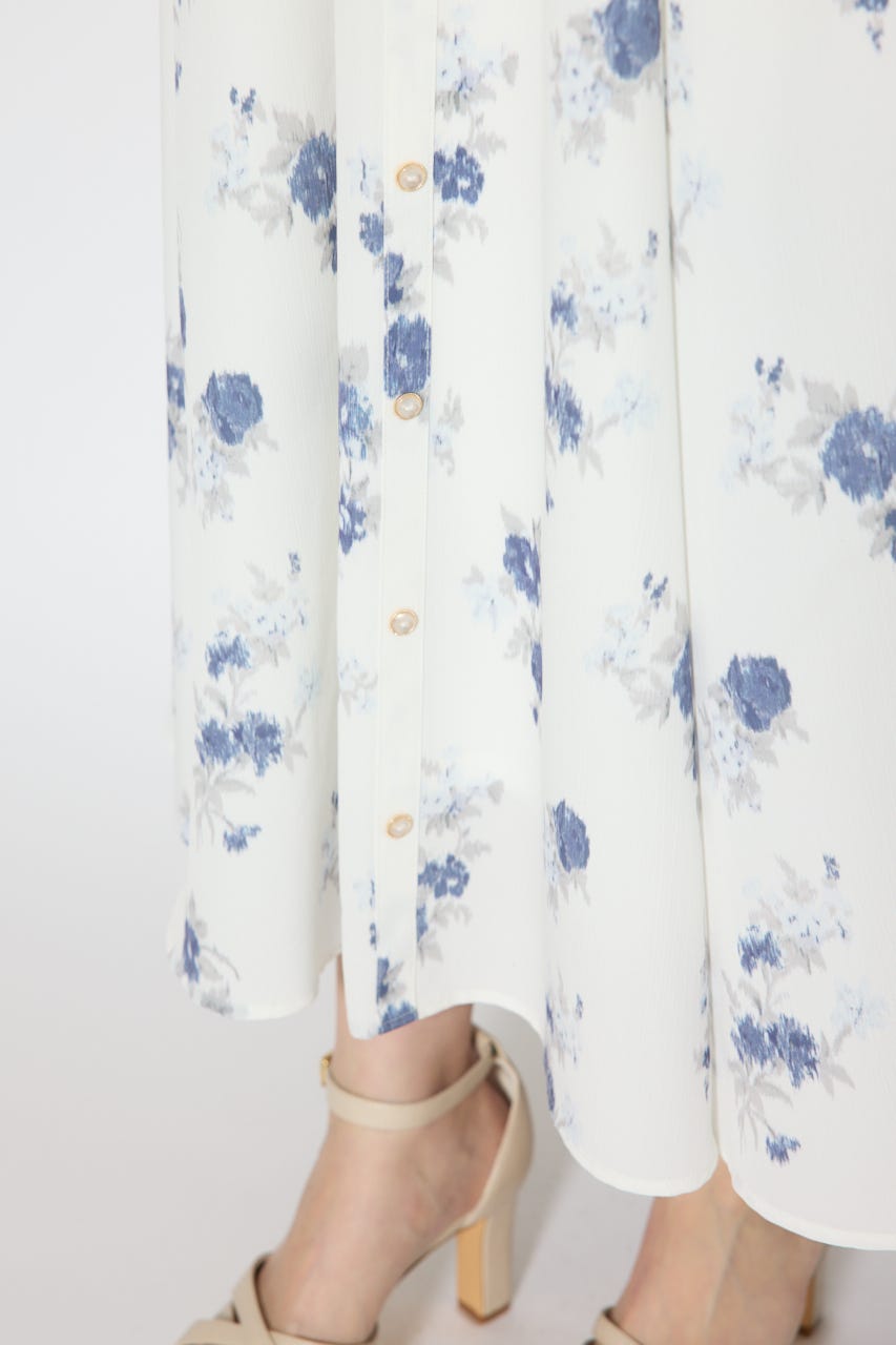 ウエストシャーリング2WAYフレアワンピース WHT S