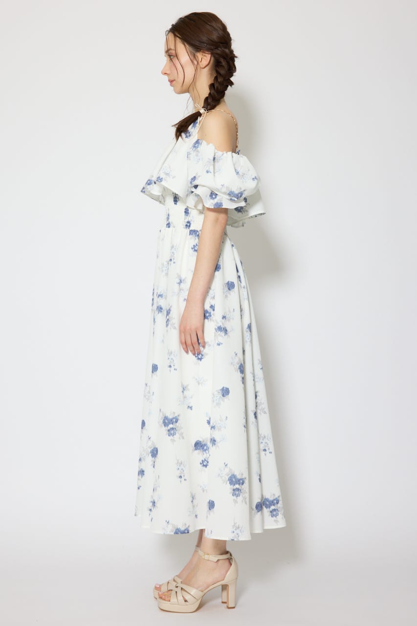 ウエストシャーリング2WAYフレアワンピース WHT S