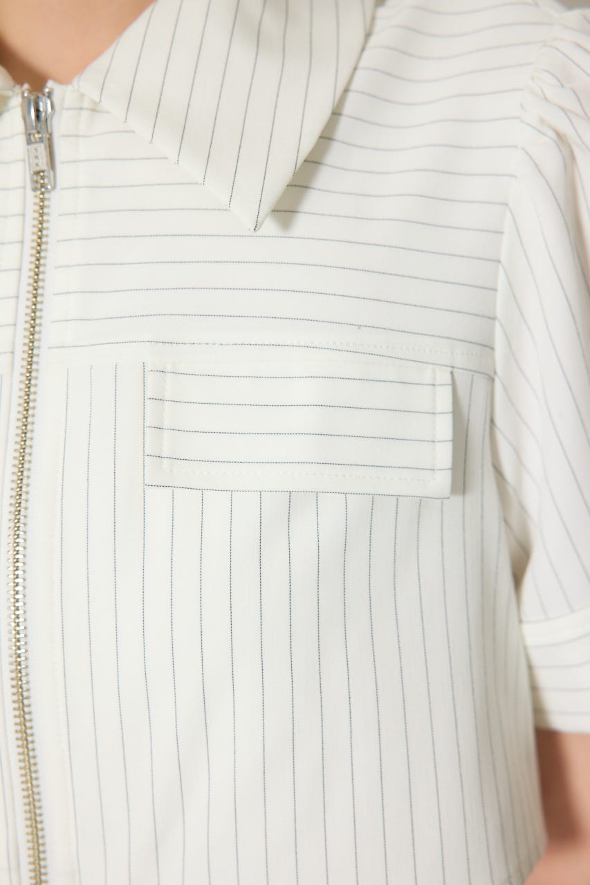 【伝説のバズりワンピ】バストフレアワンピース 柄WHT S