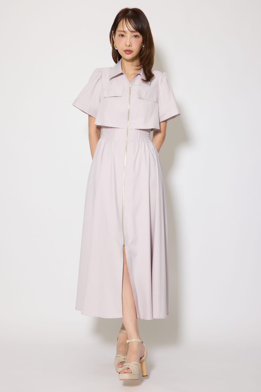 バストフレアワンピース PNK S