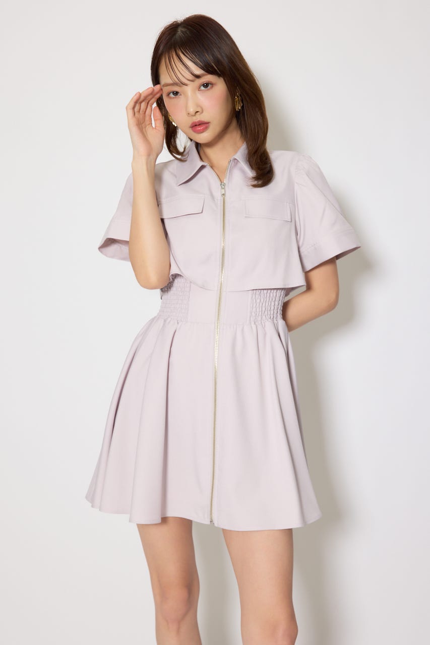 バストフレアミニワンピース PNK M