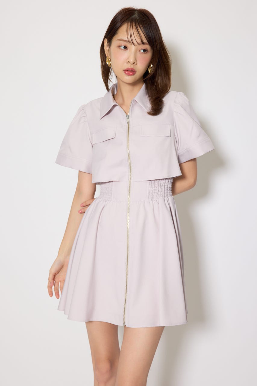 バストフレアミニワンピース PNK M