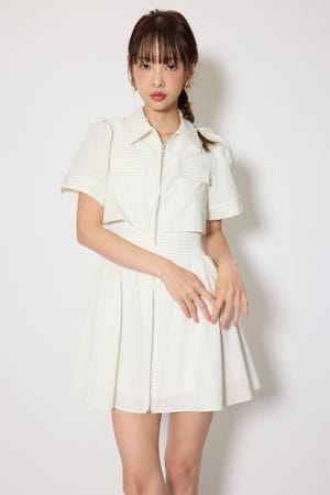 バストフレアミニワンピース