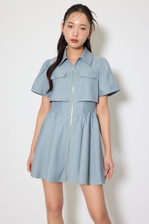 バストフレアミニワンピース