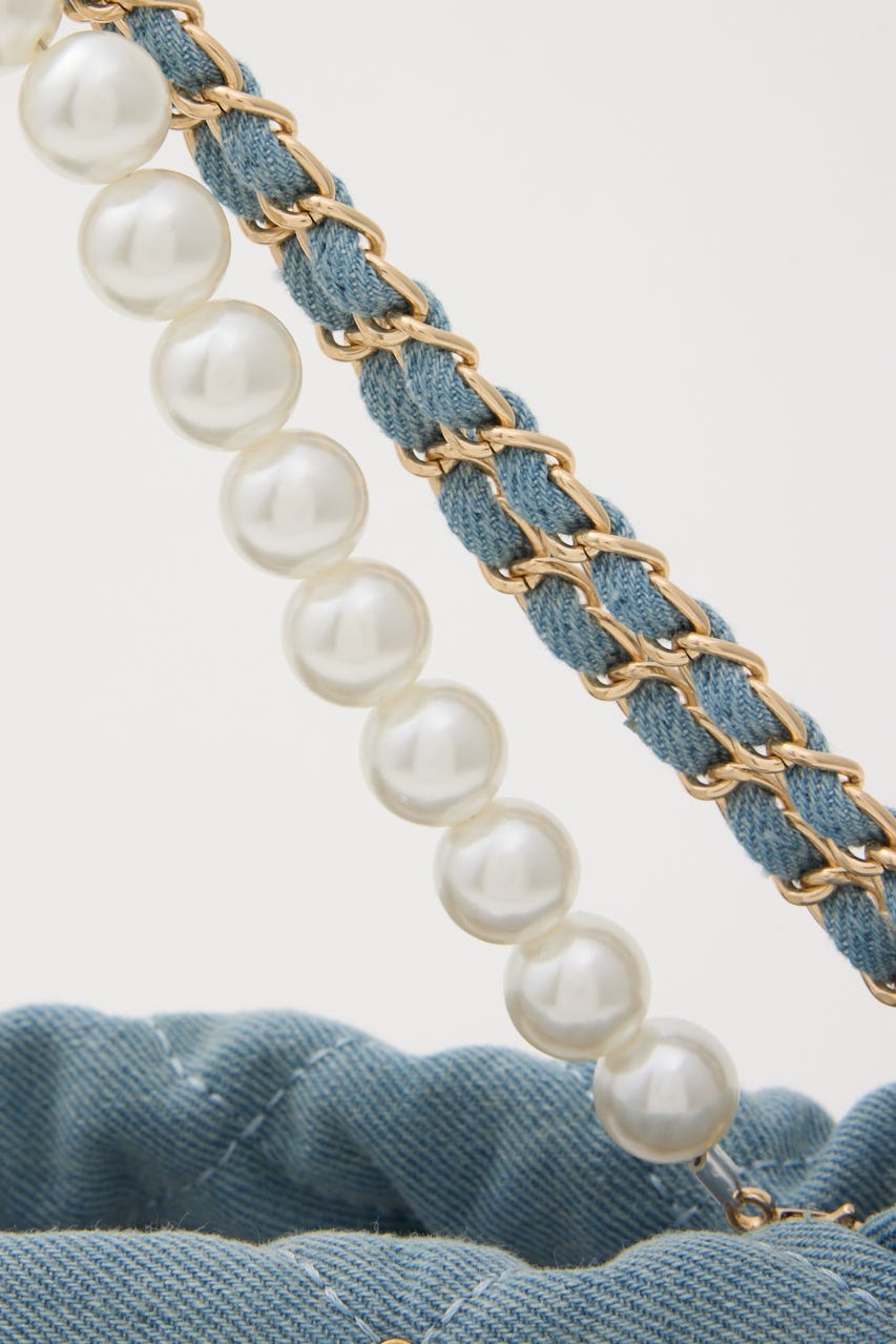 【1/25(日)23:59までSS先行予約会対象アイテム】チェーンデコレーションミニバッグ BLU FREE