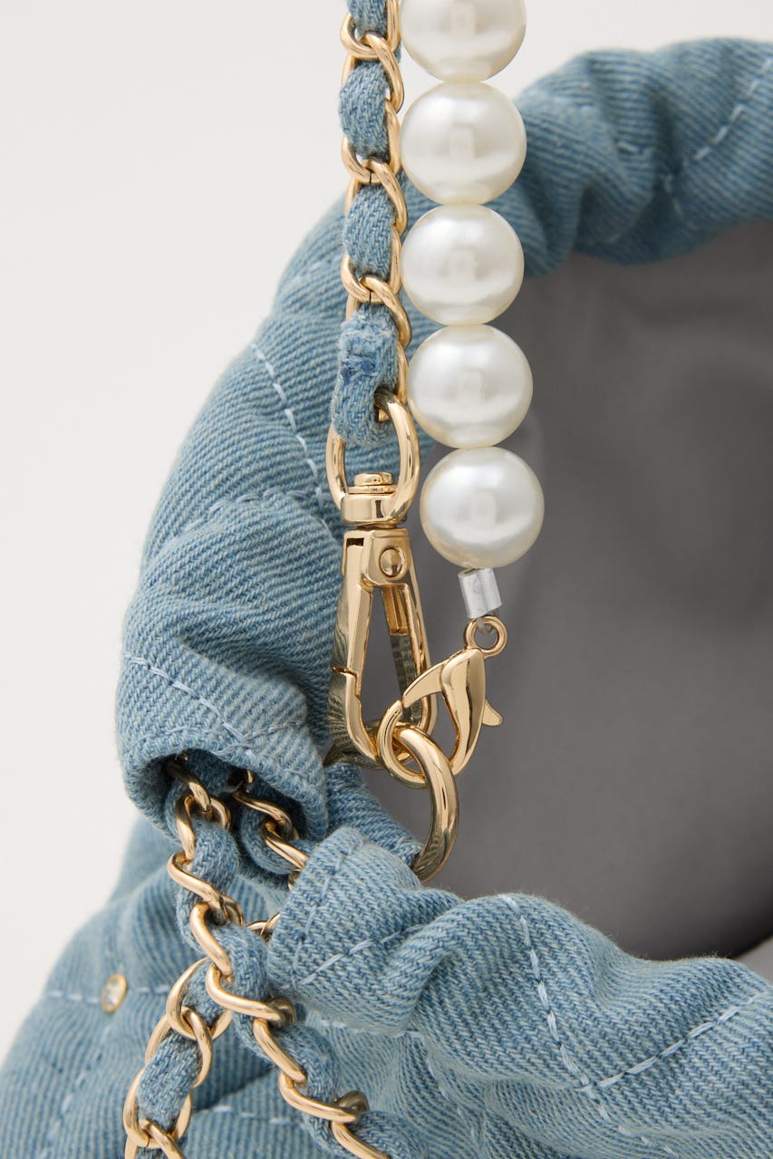 【1/25(日)23:59までSS先行予約会対象アイテム】チェーンデコレーションミニバッグ BLU FREE