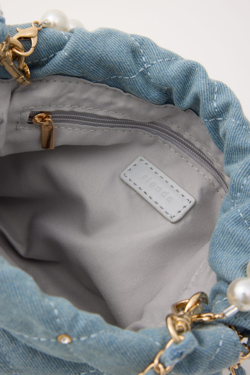 【1/25(日)23:59までSS先行予約会対象アイテム】チェーンデコレーションミニバッグ BLU FREE