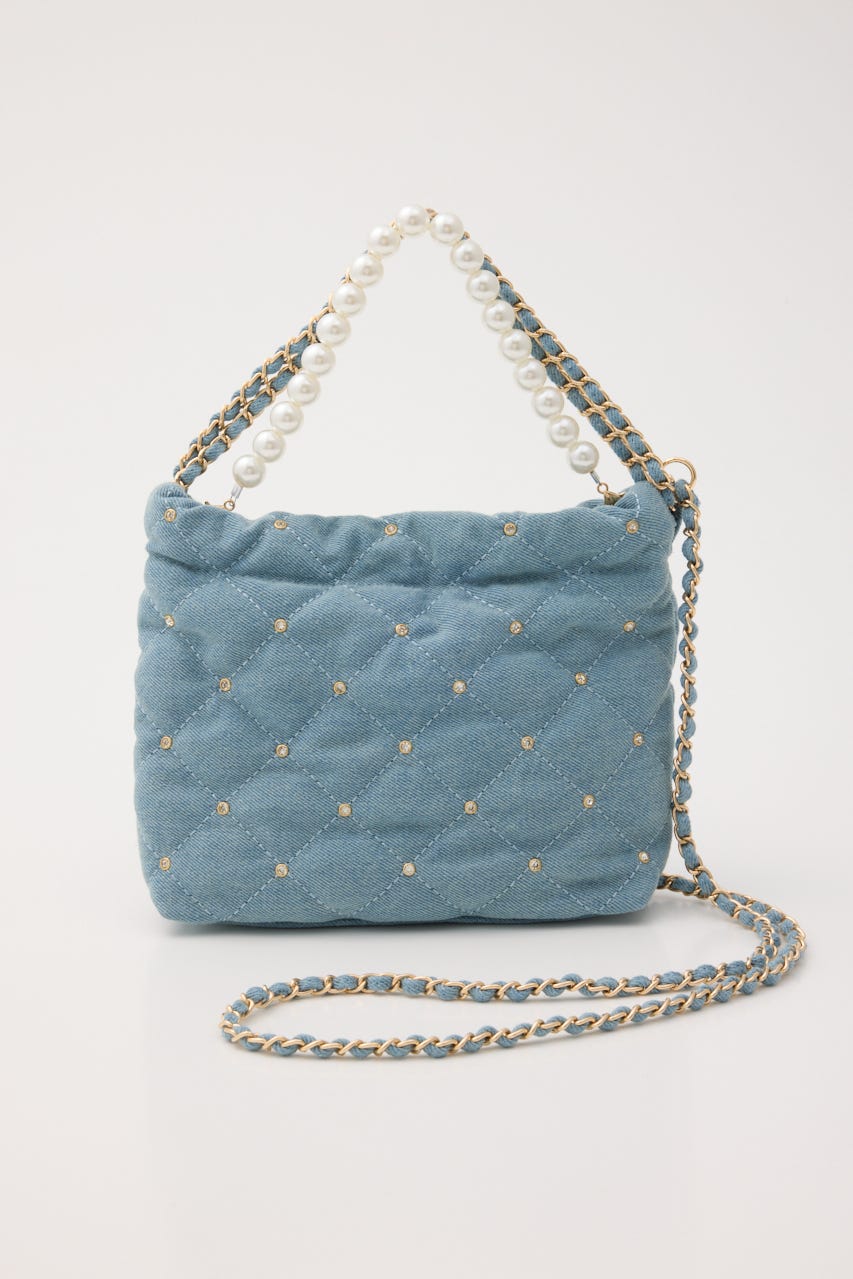 【1/25(日)23:59までSS先行予約会対象アイテム】チェーンデコレーションミニバッグ BLU FREE