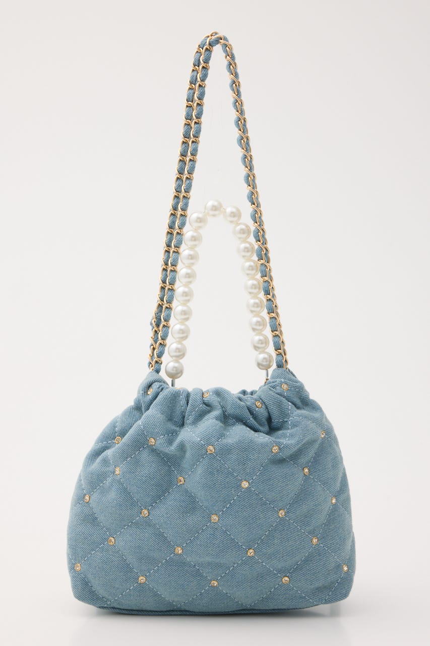 【1/25(日)23:59までSS先行予約会対象アイテム】チェーンデコレーションミニバッグ BLU FREE