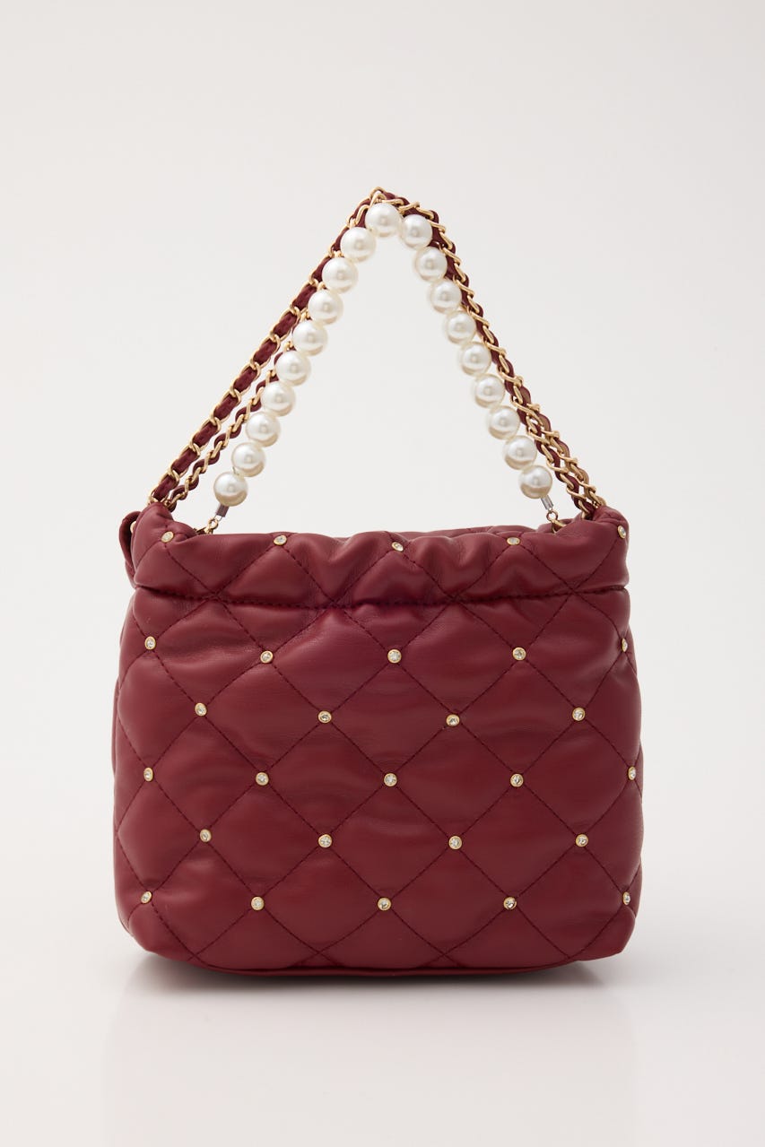 【1/25(日)23:59までSS先行予約会対象アイテム】チェーンデコレーションミニバッグ RED FREE