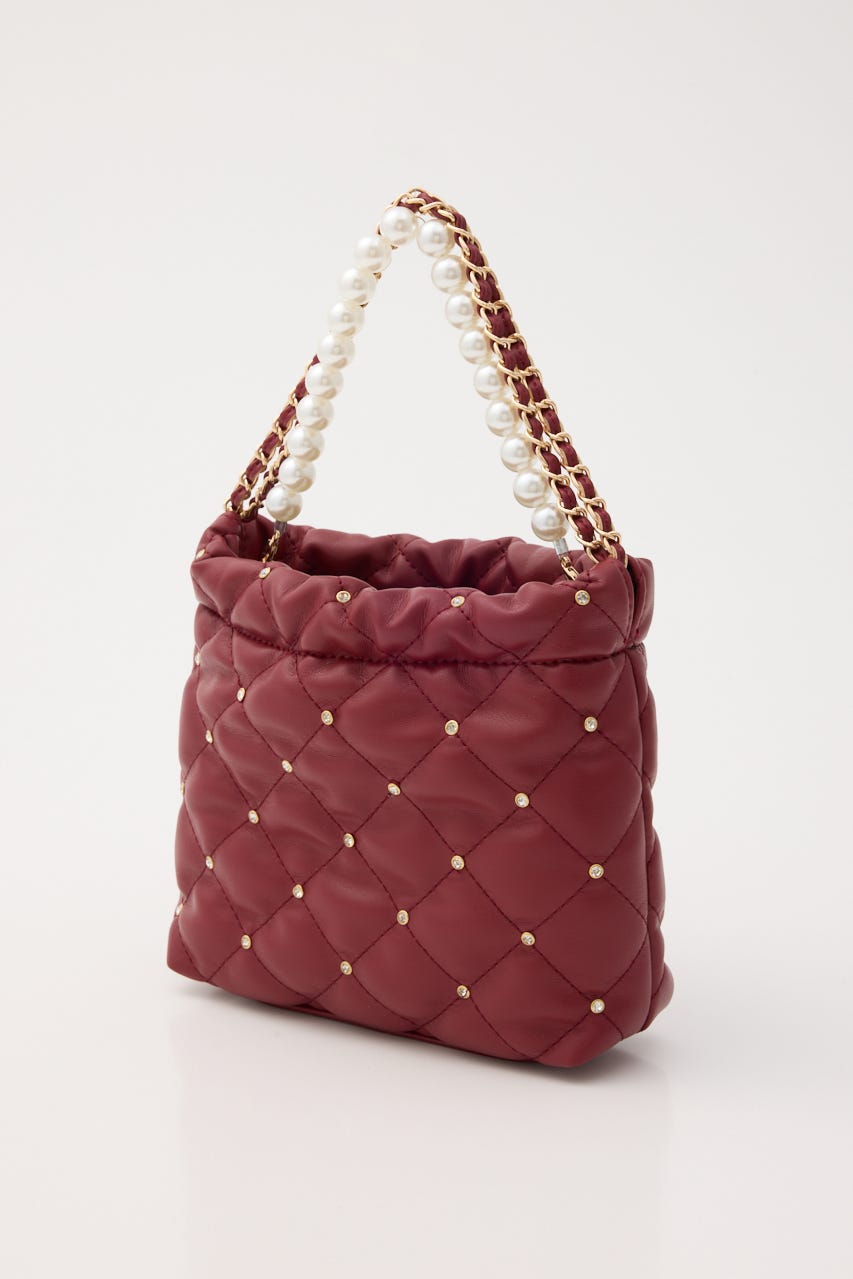 【1/25(日)23:59までSS先行予約会対象アイテム】チェーンデコレーションミニバッグ RED FREE