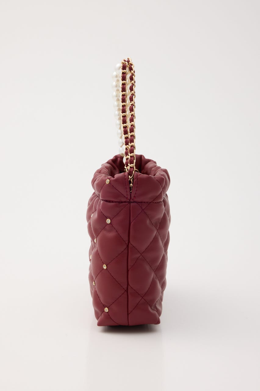 【1/25(日)23:59までSS先行予約会対象アイテム】チェーンデコレーションミニバッグ RED FREE