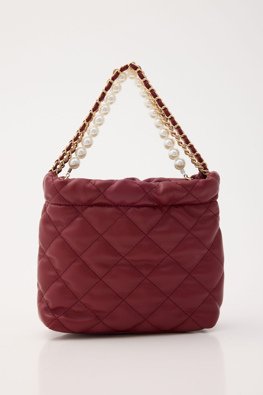 【1/25(日)23:59までSS先行予約会対象アイテム】チェーンデコレーションミニバッグ RED FREE